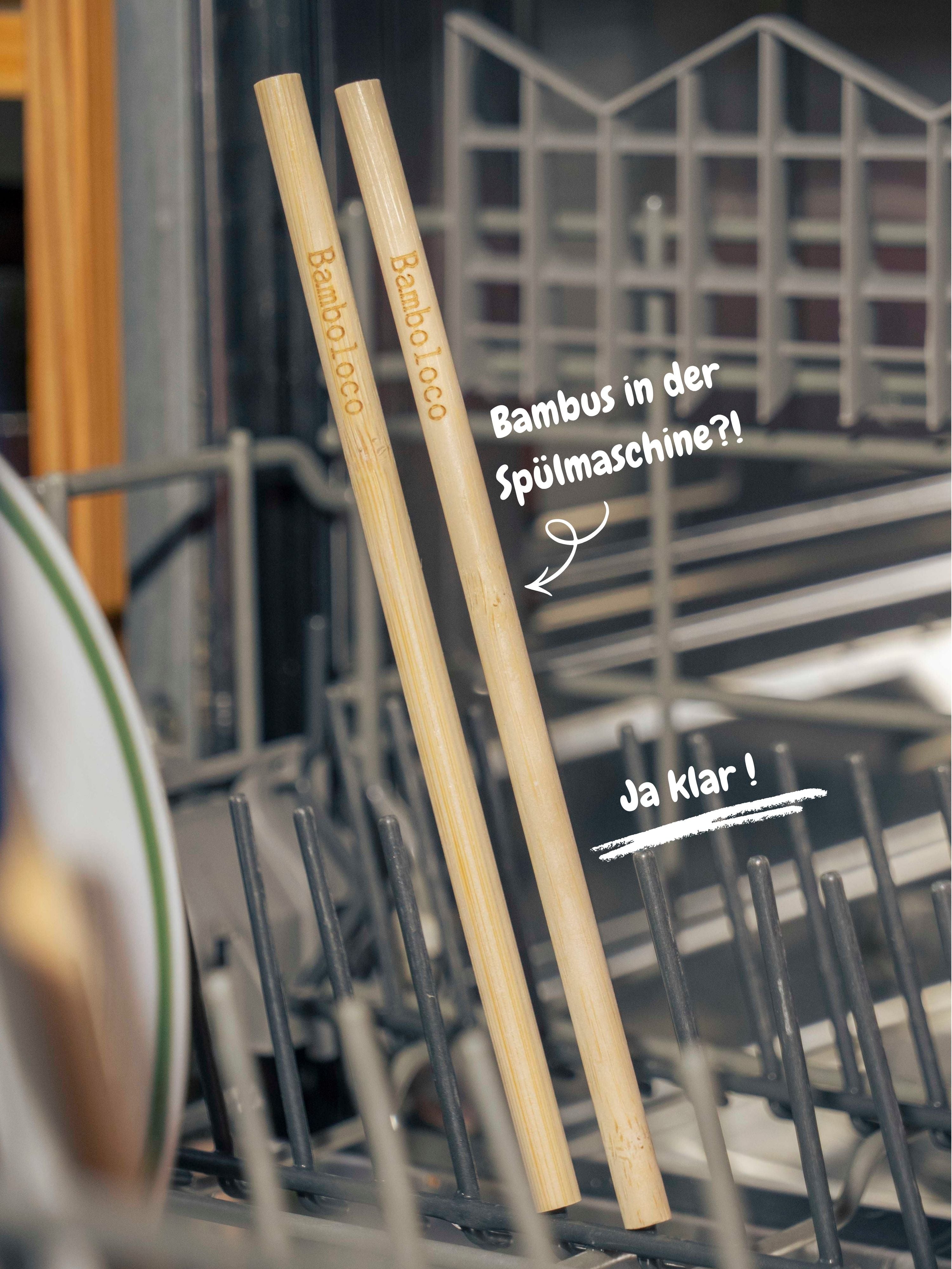 Classic Bambus (14 Stück) Strohhalme wiederverwendbar